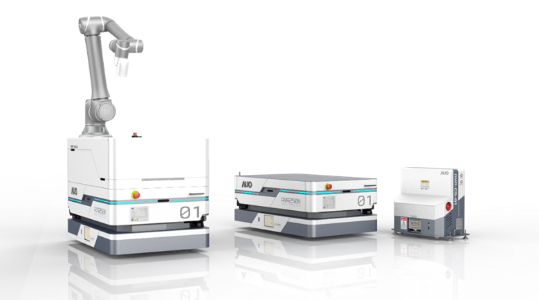 金年会數位開發的自主式移動機器人（AMR250M），搭配全向輪並結合AI演算法、2D LiDAR、3D攝影機等技術，協助客戶實現產線全自動化